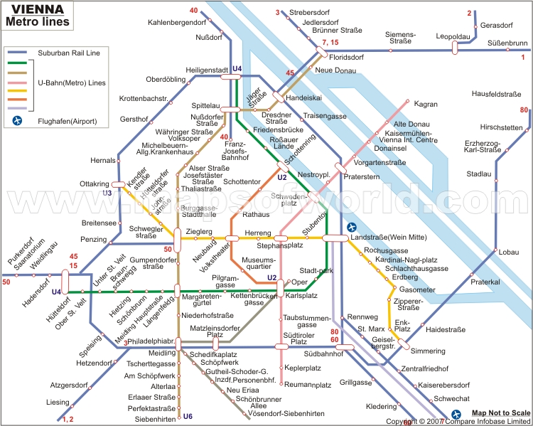 Vienna Metro Map Subway