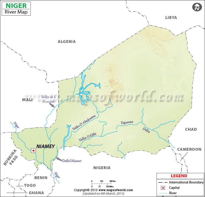 Niger River Map