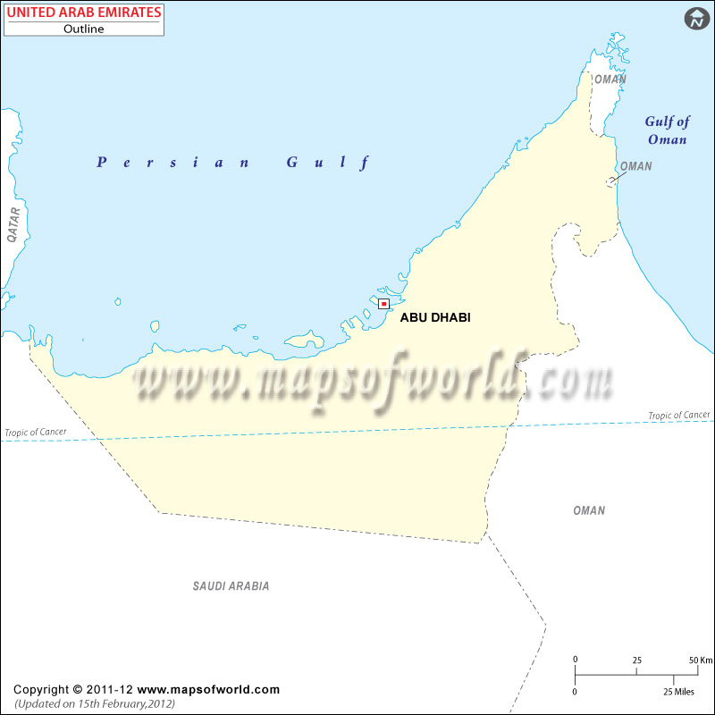 United Arab Emirates Time Zone Map, Current Local Time in United Arab Emirates