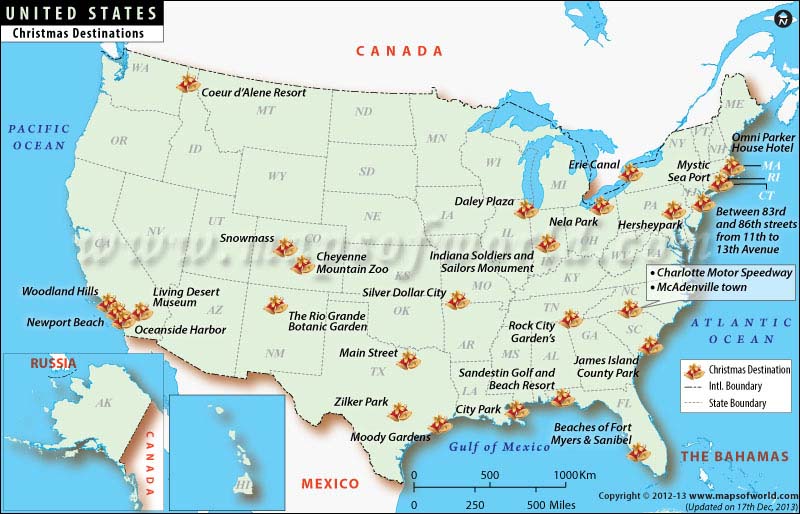 Best Christmas Destinations in the US 2016