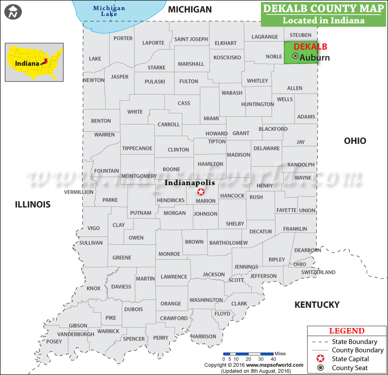 Dekalb County Indiana Gis Dekalb County Map, Indiana