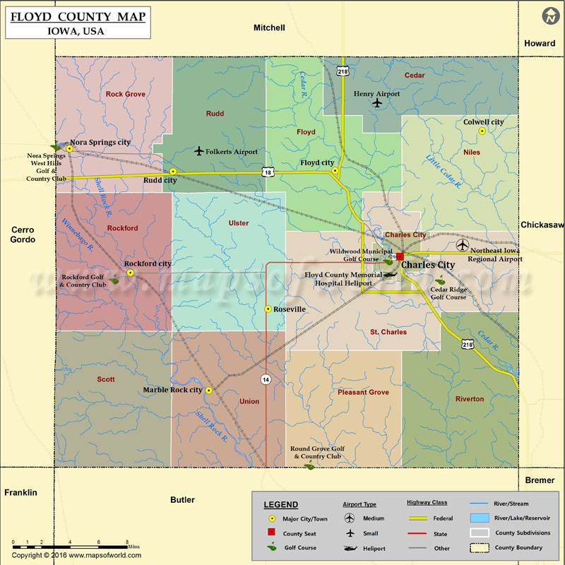Charles City Iowa Map World Of Light Map