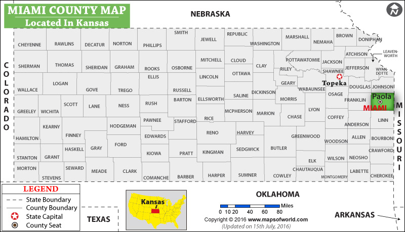 Miami County Ks Gis Miami County Map, Kansas