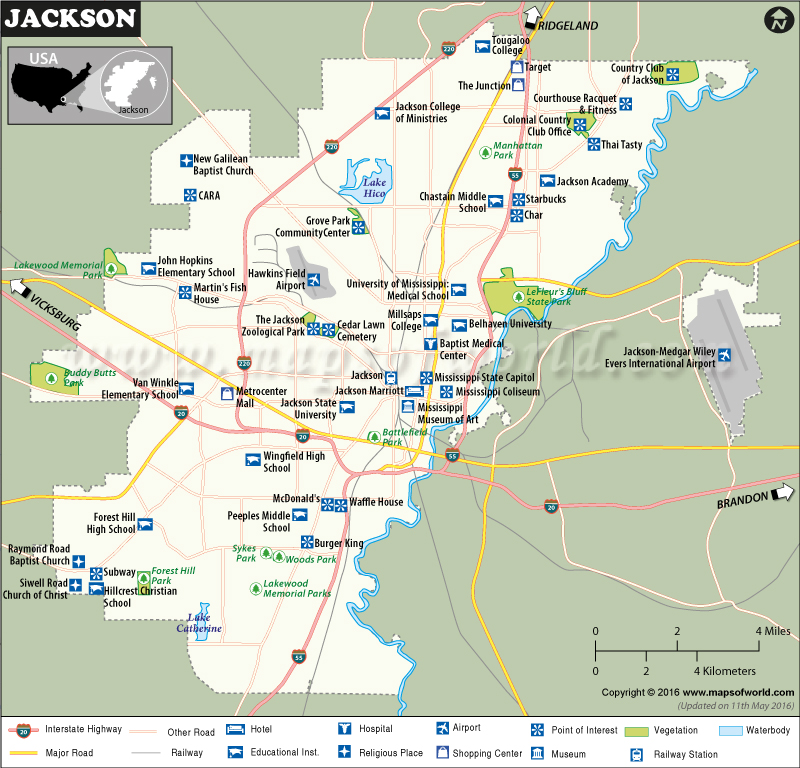 Map Of Jackson Ms Gadgets 2018