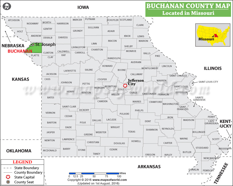 Buchanan County Mo Gis Buchanan County Map, Missouri