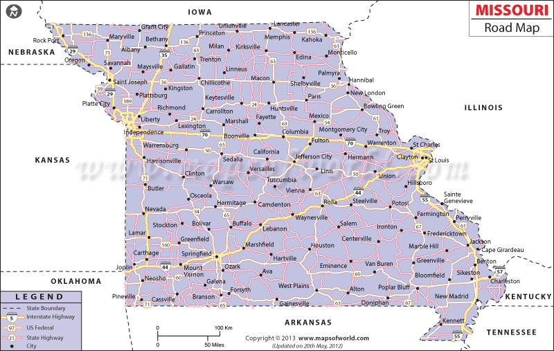 Missouri Road Map