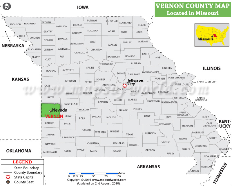 Vernon County Mo Gis Vernon County Map, Missouri