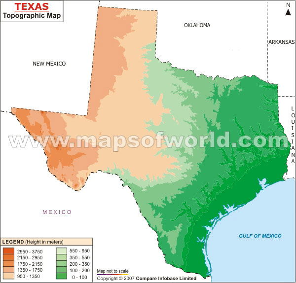 Texas Topographic Map