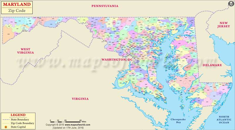 Annapolis Zip Code Map Maryland Zip Codes Map, List, Counties, and Cities