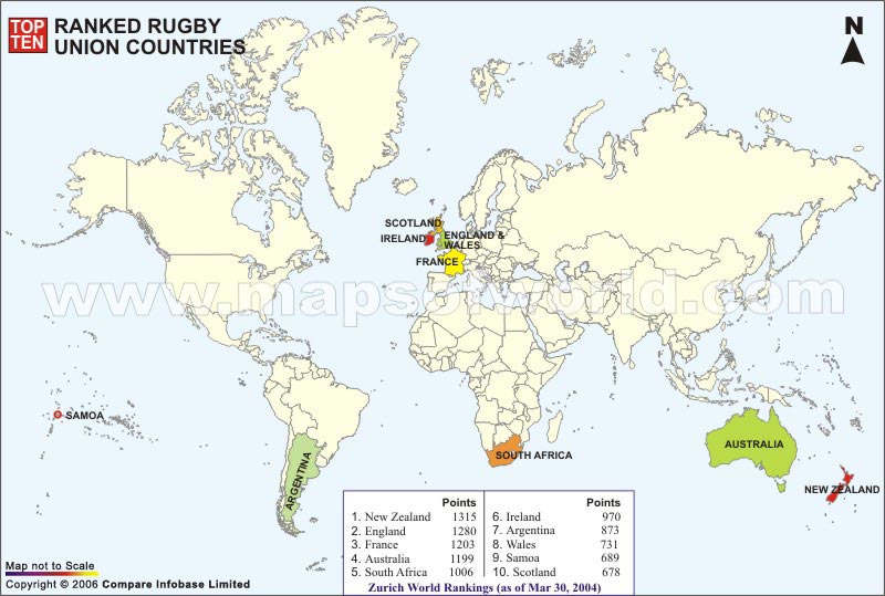 World Top Ranked Rugby Union Countries World Top Ten