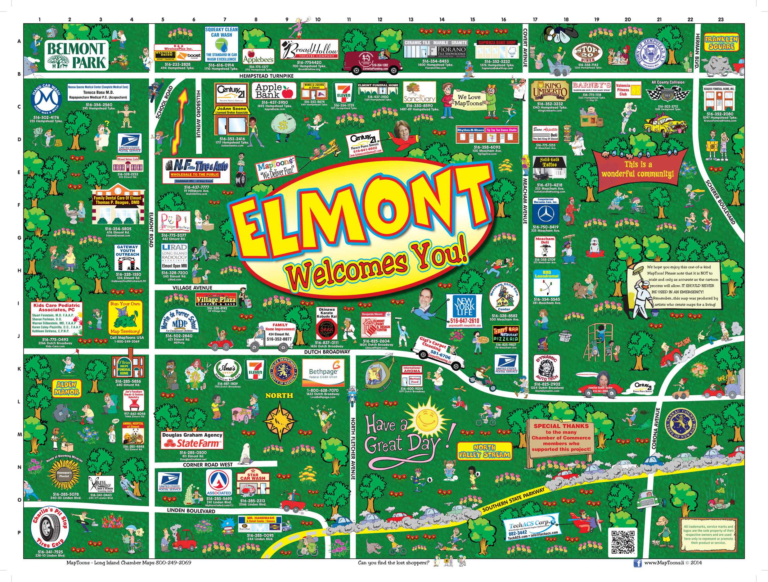 MapToons Long Island Chamber Maps