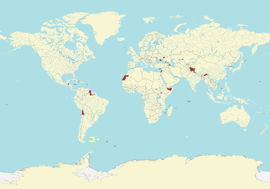 Disputed areas layer Maptorian