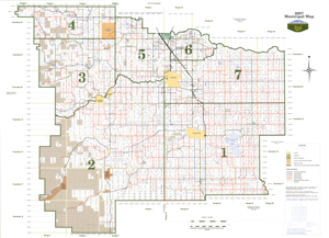 Md Of Foothills Landowner Map Map World.ca - Product Info