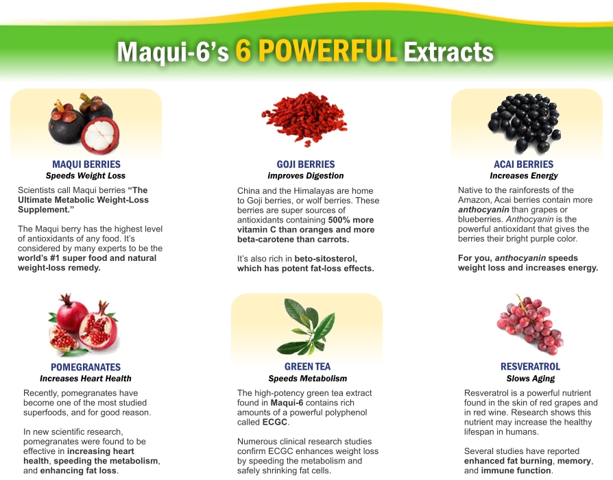 Maqui6 100 Pure Maqui Berry Fast Weight Loss Remedy Home