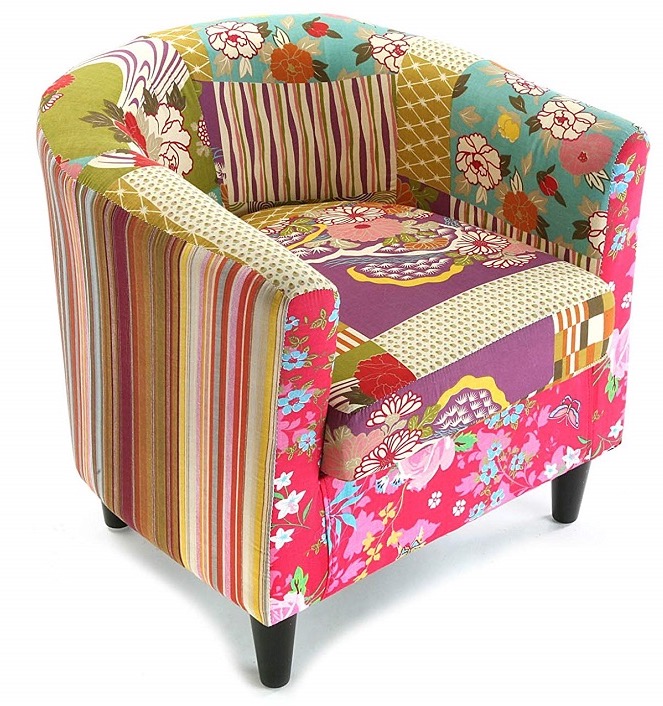 Sillón de Patchwork ideas, modelos para comprar y cómo tapizarlo