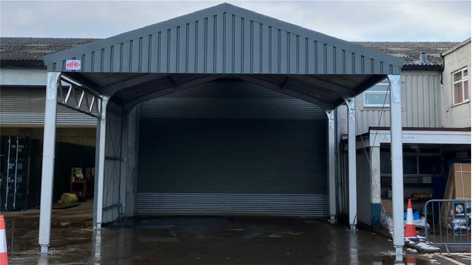 Warehouse loading bay canopy MarKey Group