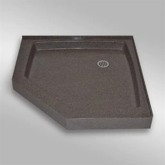 36"x36" NEO Angle Shower Base Mystique The Marble Factory
