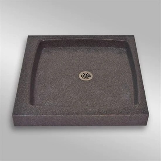 36"x36" Single Threshold Shower Base with Centre Drain Mystique The