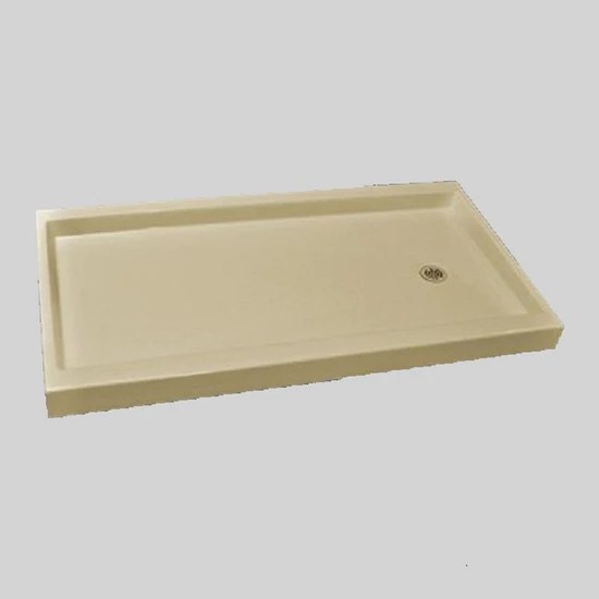 60"x32" Single Threshold Shower Base with RightHand Offset Drain