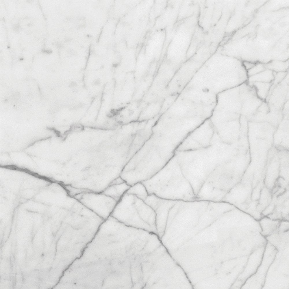 White Carrara C Honed Marble Tile 18x18x3/8 Marble Flooring White