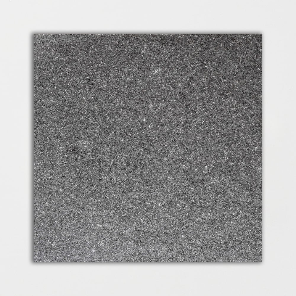 Absolute Black Extra Flamed Granite Tile 12x12x3/8 Granite Flooring