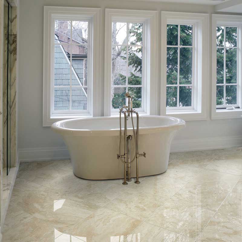 Diana Royal Honed Marble Tiles 18x18x1/2 Marble Flooring Beige Marble