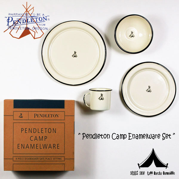 Pendleton Woolen Mills 】 ペンドルトン Camp Enamelware Set キャンプエナメルウェアセット
