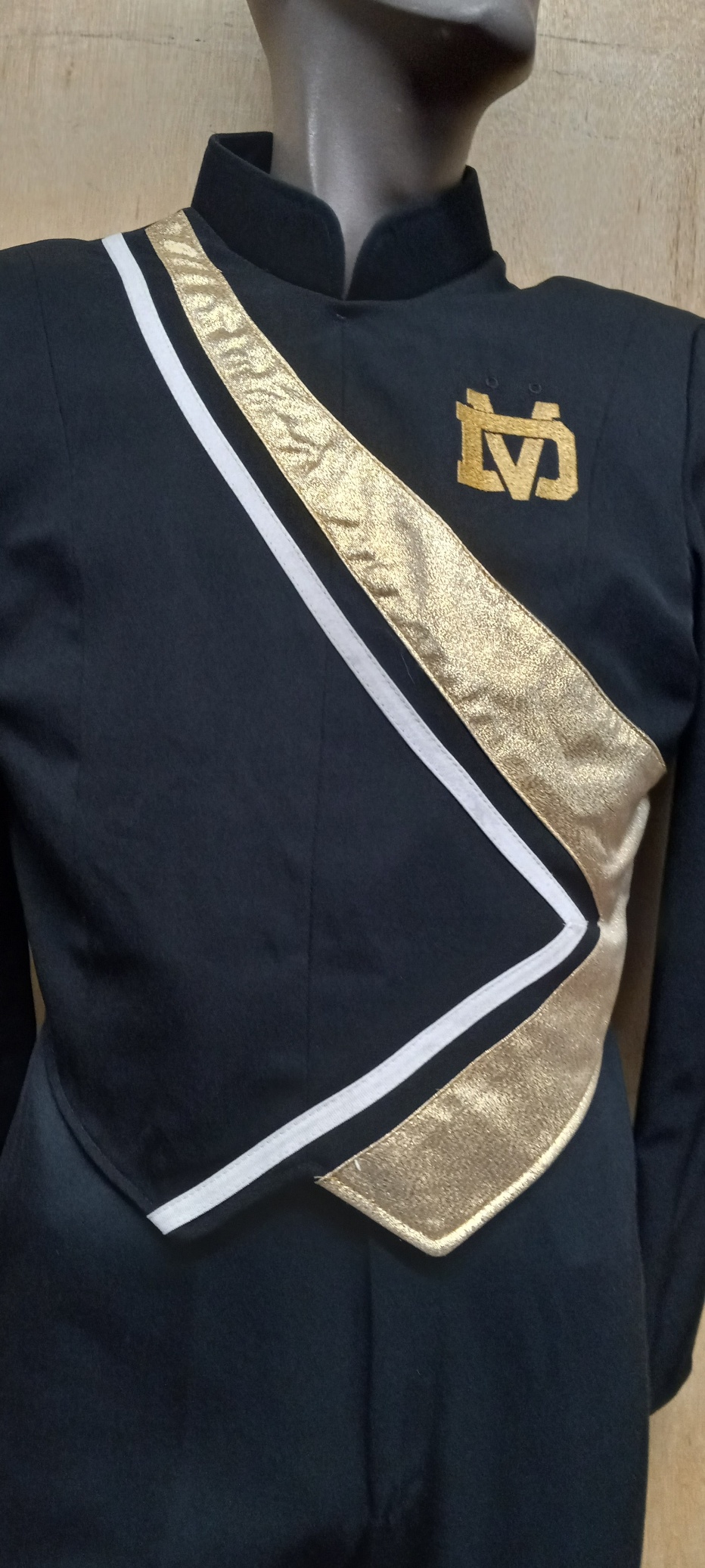 Navy, Gold and White Used Marching Band Uniforms