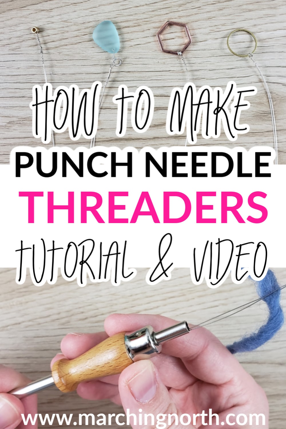 Punch Needle Threader Pinterest Pin copy Marching North