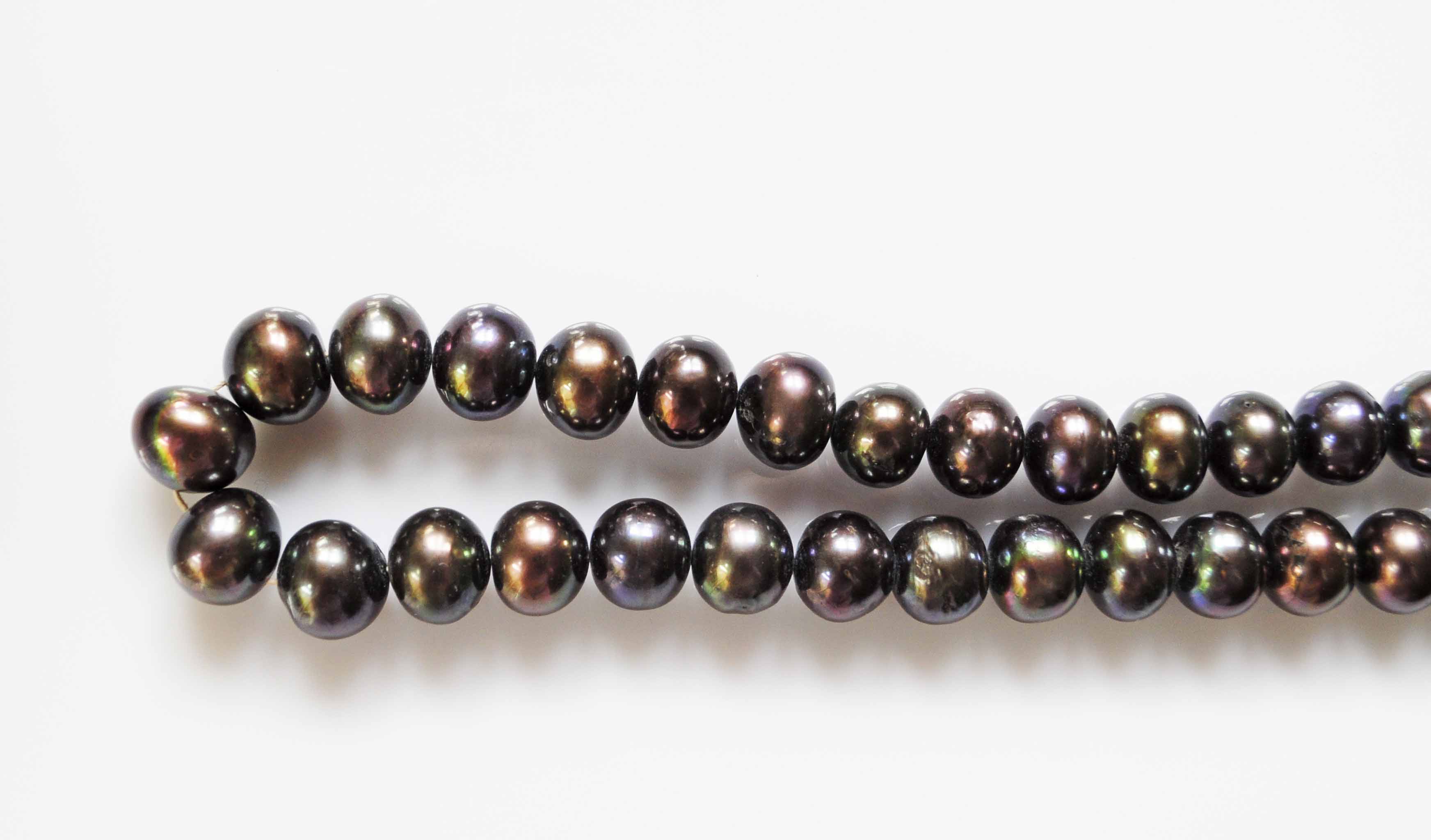 Dyed Black Freshwater Pearls 13.516mm Precious Stones, Semi Precious