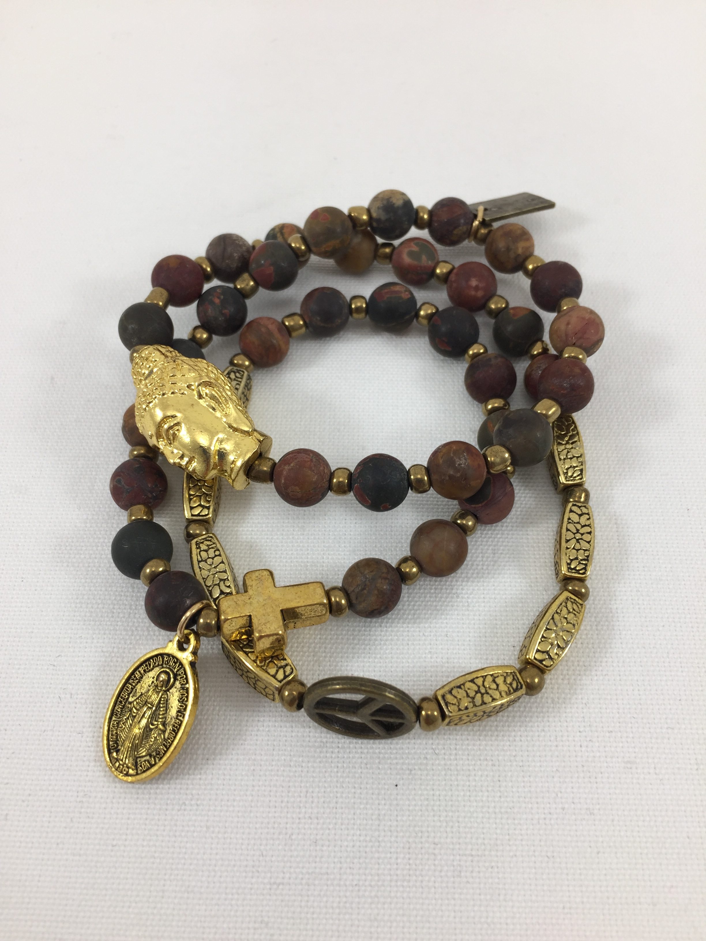 Bracelet T'as Vu La Vierge Gold Buddha Marie K Bijoux Fantaisies