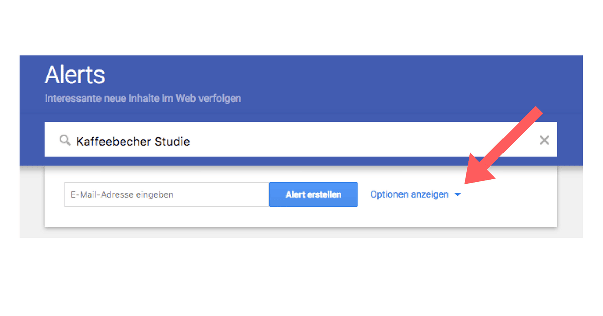 Google Alert einstellen für PR wasjournalistenwollen