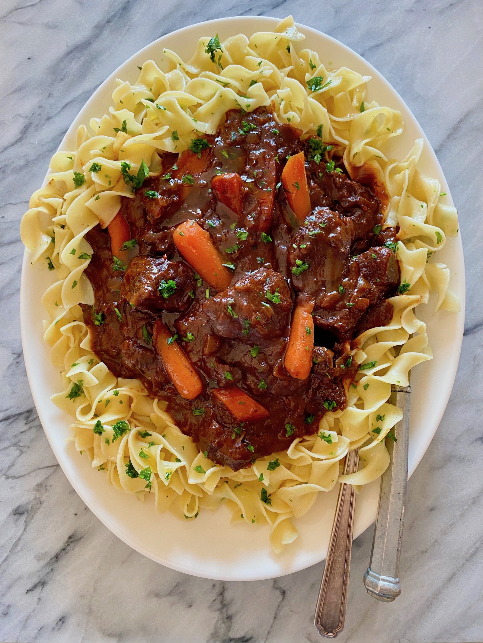 Rich Beef Stew with Red Wine and Hoisin Sauce Marilena's Kitchen