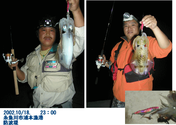 新潟県 海釣り エギング アオリイカ あおりイカ 直江津の釣り 上越の釣り 市振港 親不知港 姫川港 浦本港 鬼伏港 能生小泊港 名立港 有間