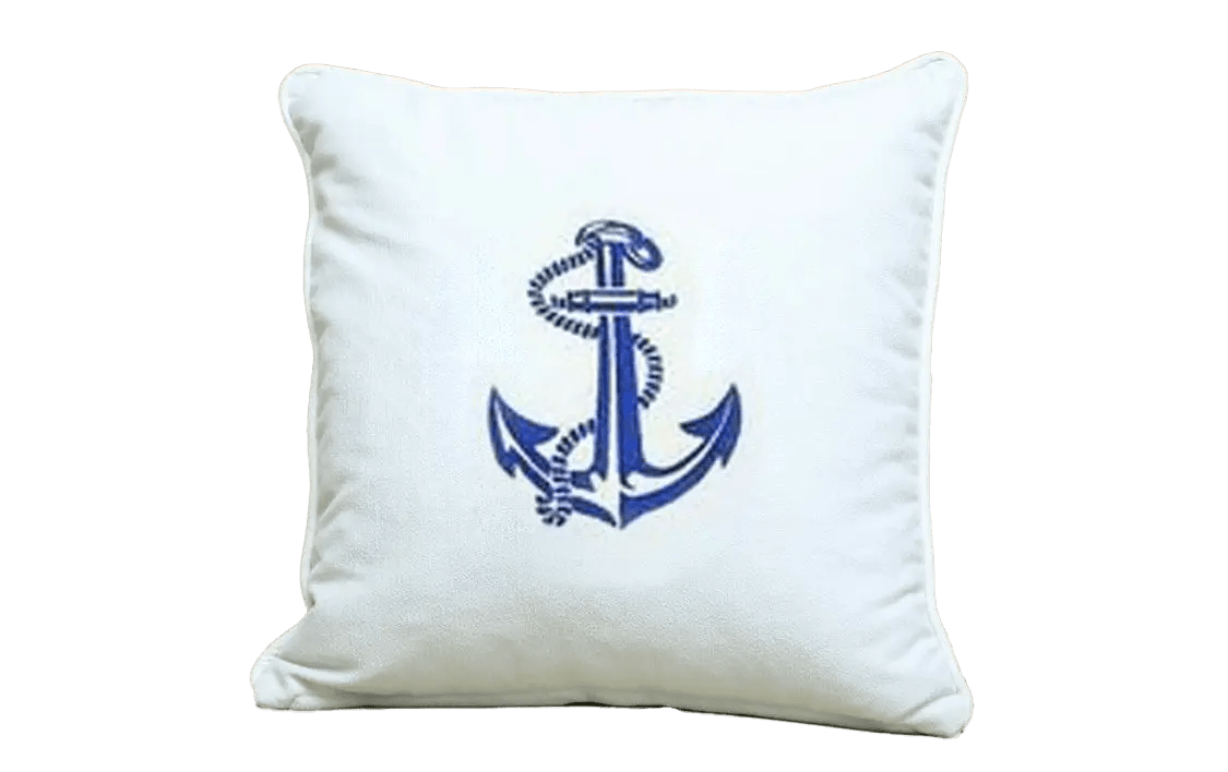 Yacht Pillow Çipa Detaylı Kare Kırlent