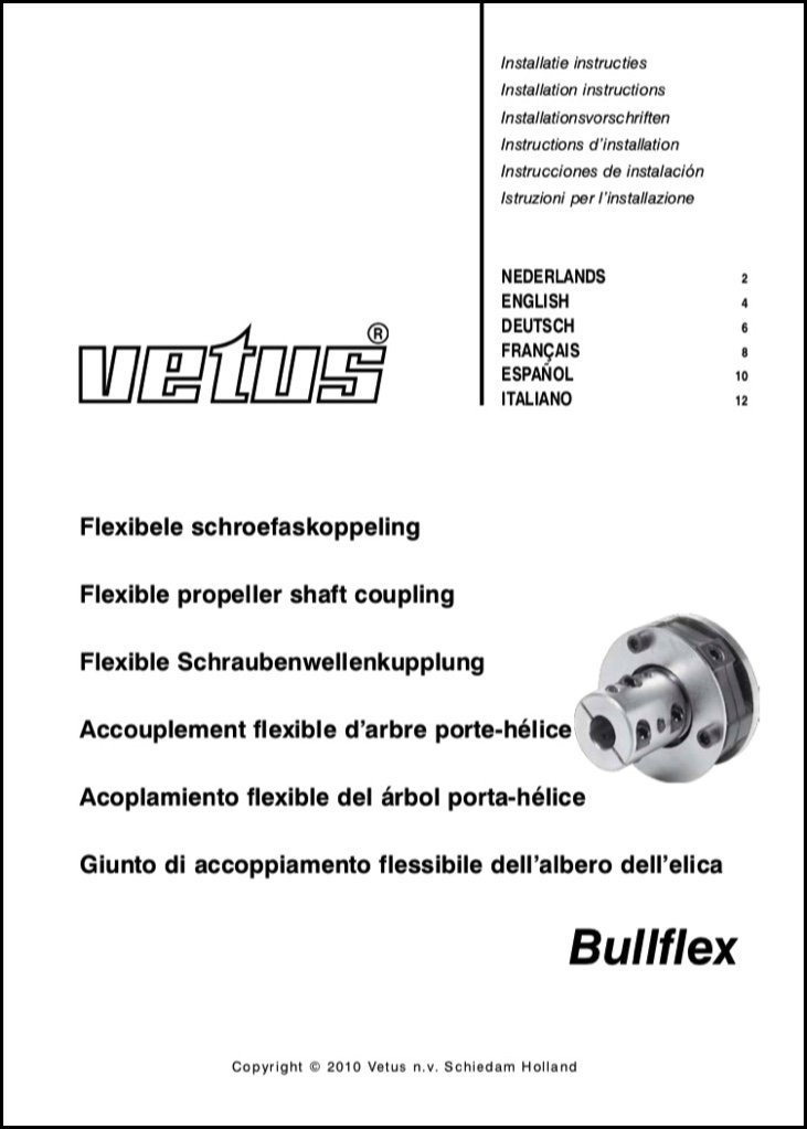 Vetus Bullflex flexible shaft Coupling Installation MARINE DIESEL BASICS