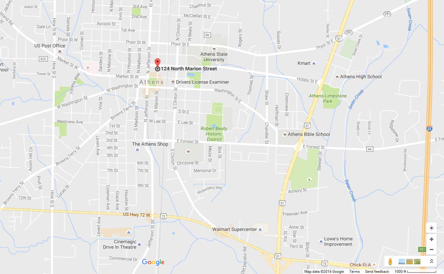 map Marion Street