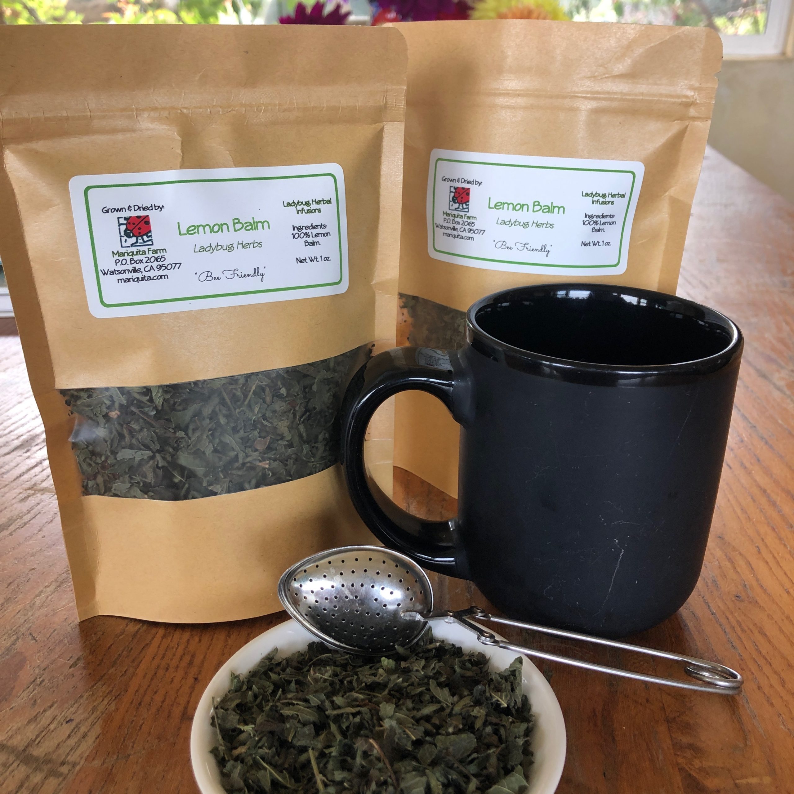 Herbal Infusion Lemon Balm (2 x 1 oz bags) MT Palo Alto Mariquita Farm