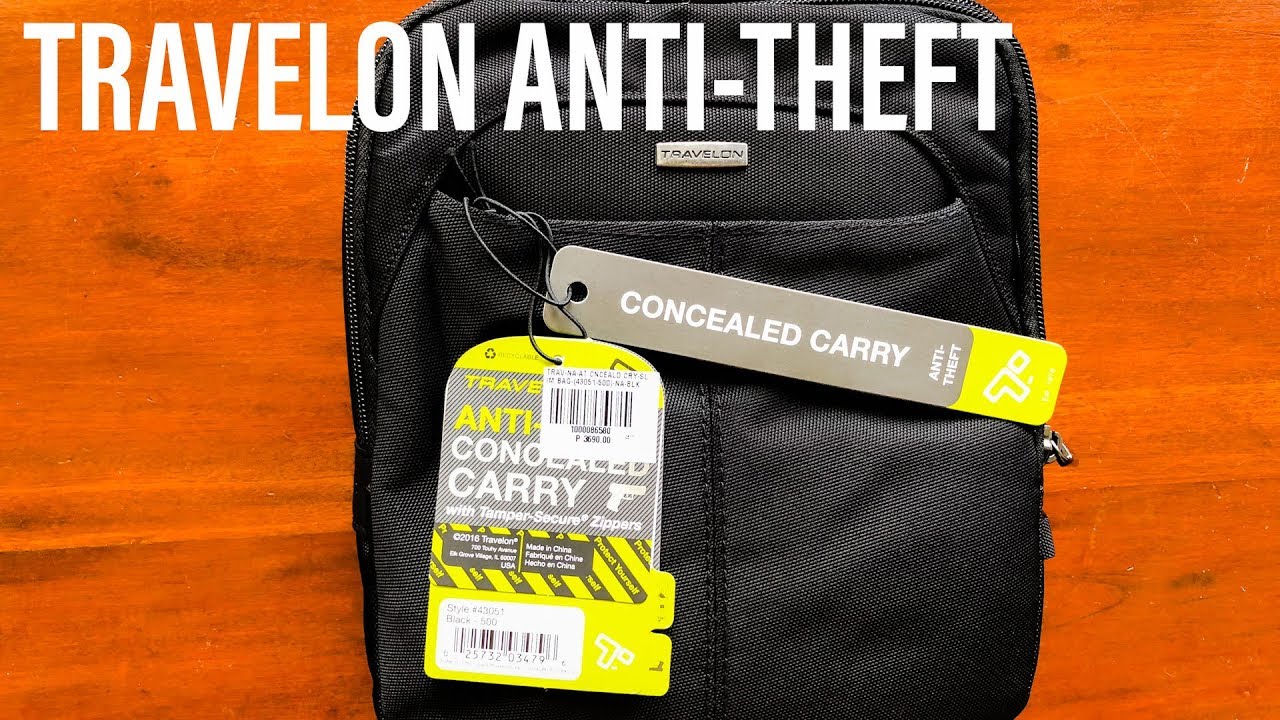 Travelon AntiTheft Concealed Carry Slim Bag World Travel Gear