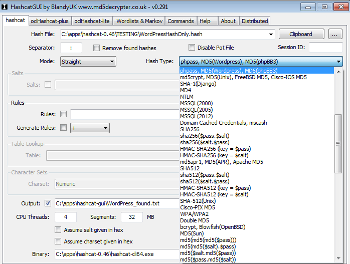 Hashcat and WordPress Mark DuBois Weblog