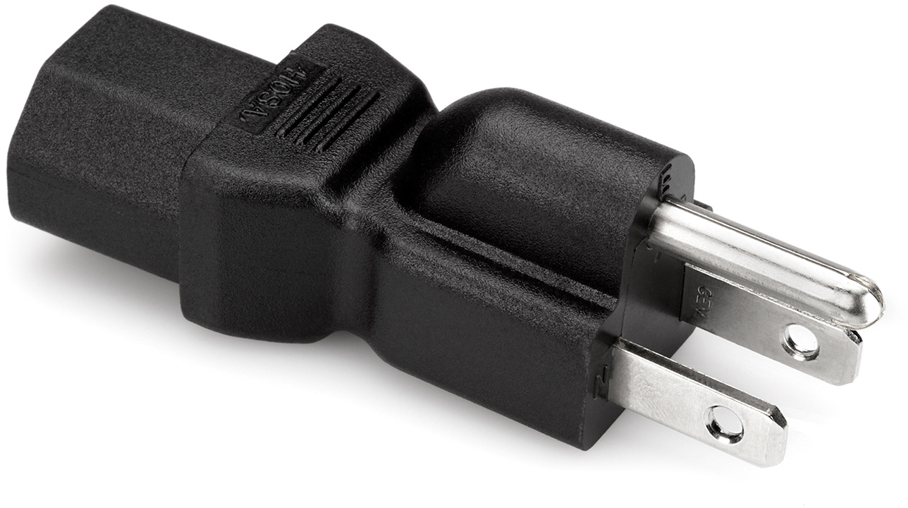 Grounded IEC Power Adapter