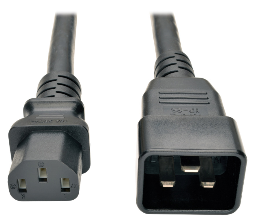Tripp Lite P032-003 Heavy-Duty Power Cord for PDU 15A 12 AWG (IEC-320