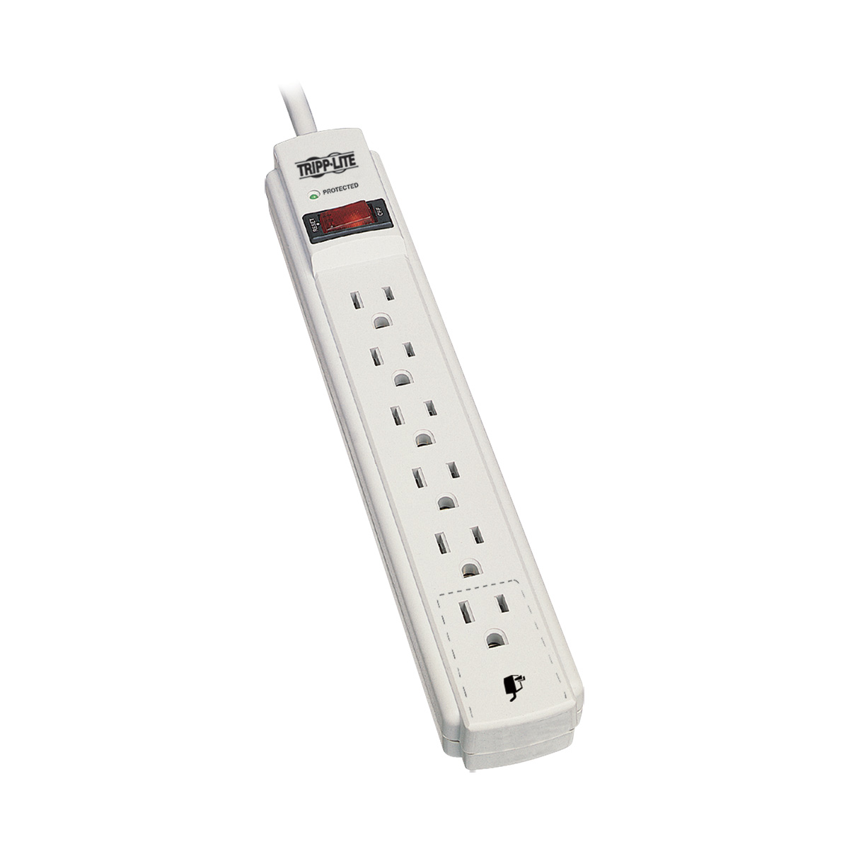 Tripp Lite TLP615 Surge Protector Strip 6 Outlet 15ft Cord