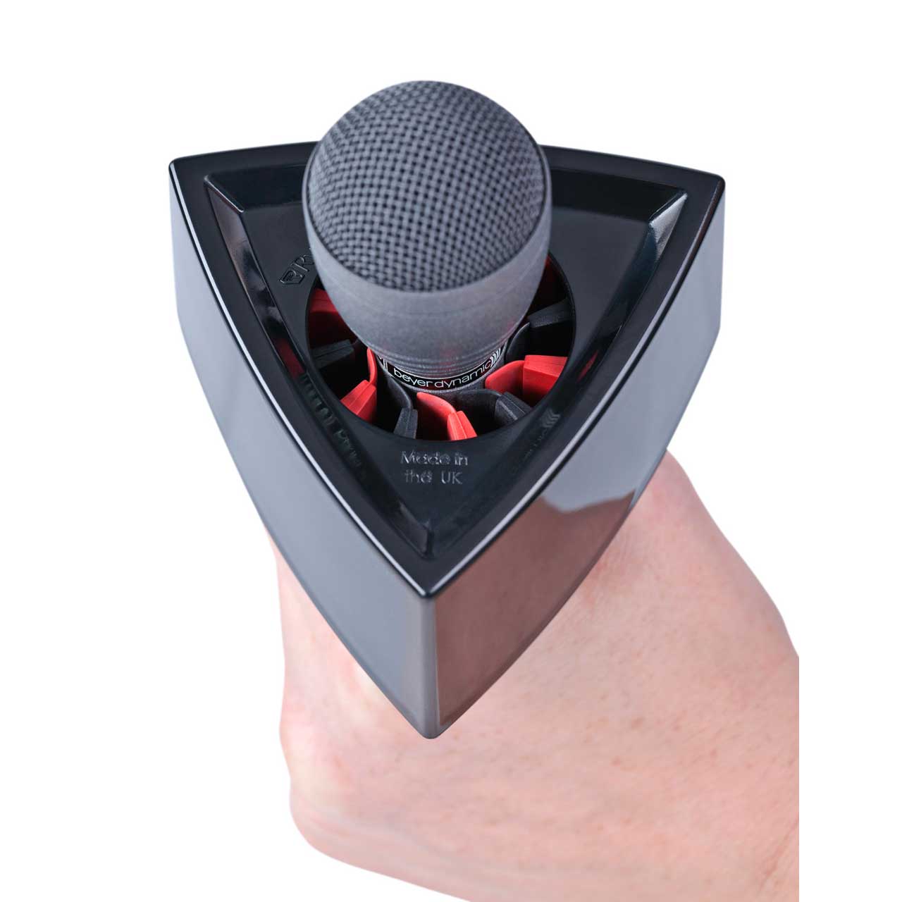 Rycote 107302 Triangular Black Mic Flag for 3/4 to 1 1/2 Inch Diameter Mics