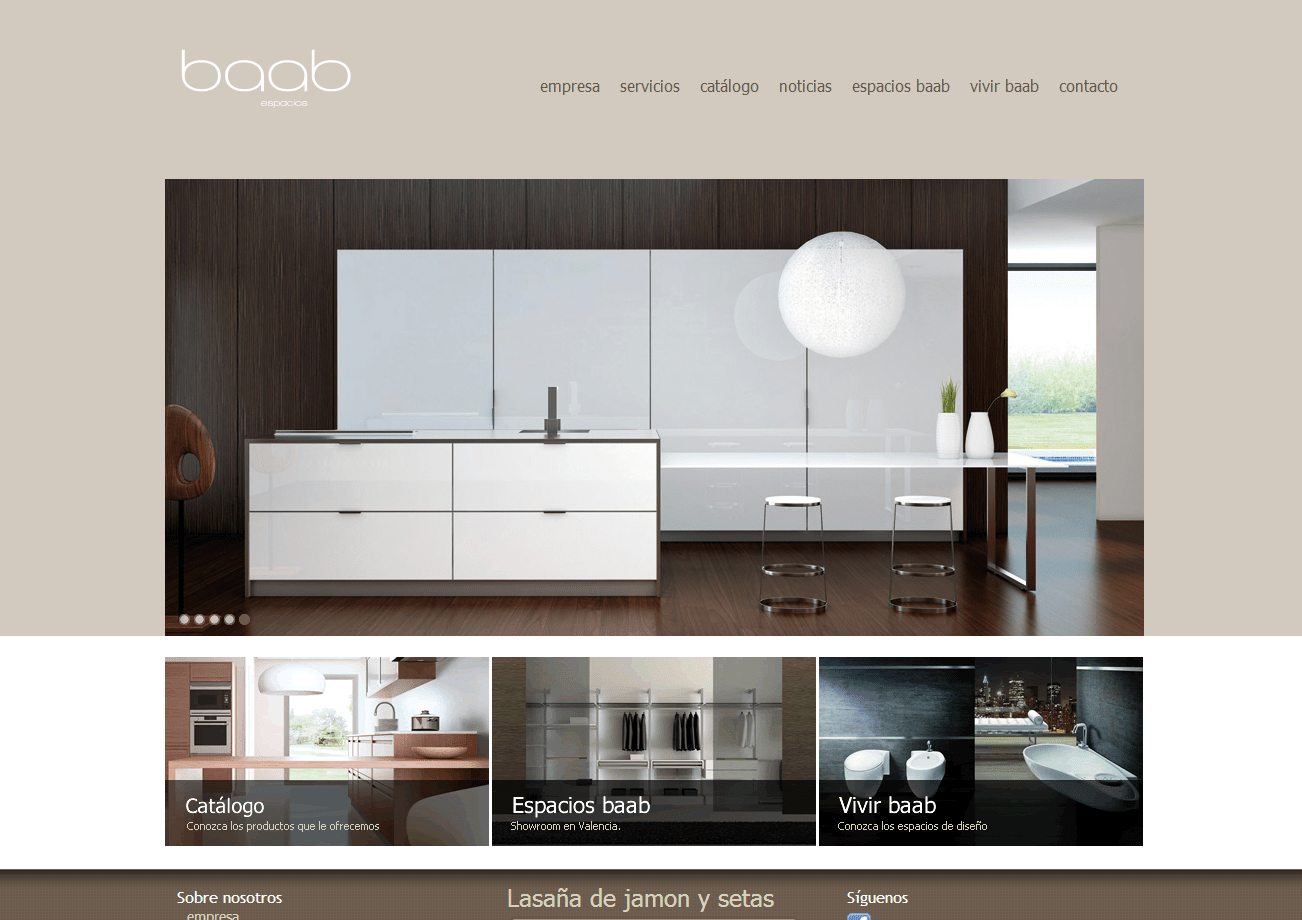 Programacion De Pagina Web Corporativa Para Baab Espacios Marketdoo