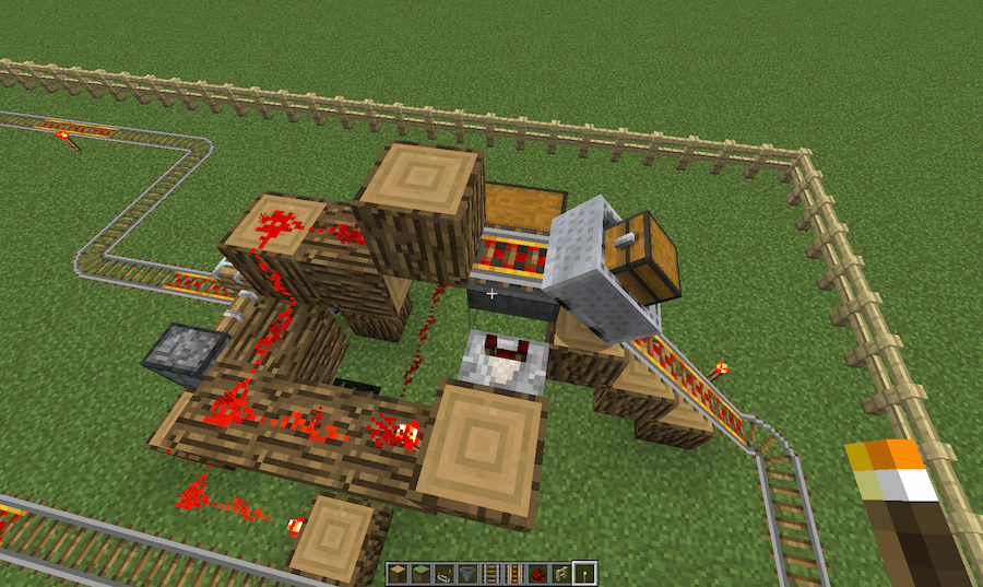 Mark Fickett Art Stuff Minecraft Minecart Auto Fill and Empty