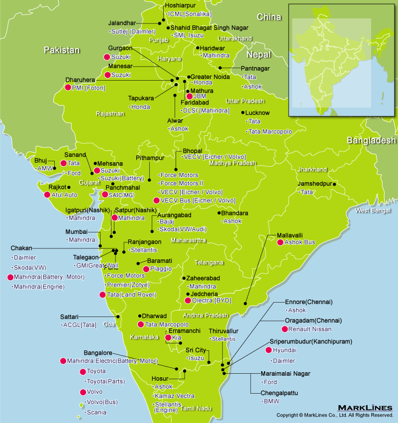 Oem Plants - India - Marklines Automotive Industry Portal