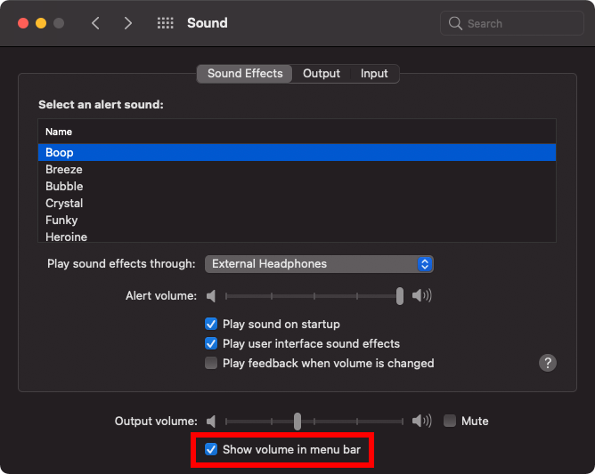 Macでボリュームアイコンがメニューバーから消えてしまったら Resilient Mind