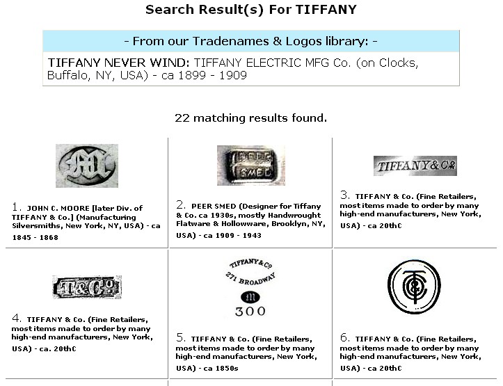 SILVER MARKS & JEWELRY HALLMARKS EXAMPLES