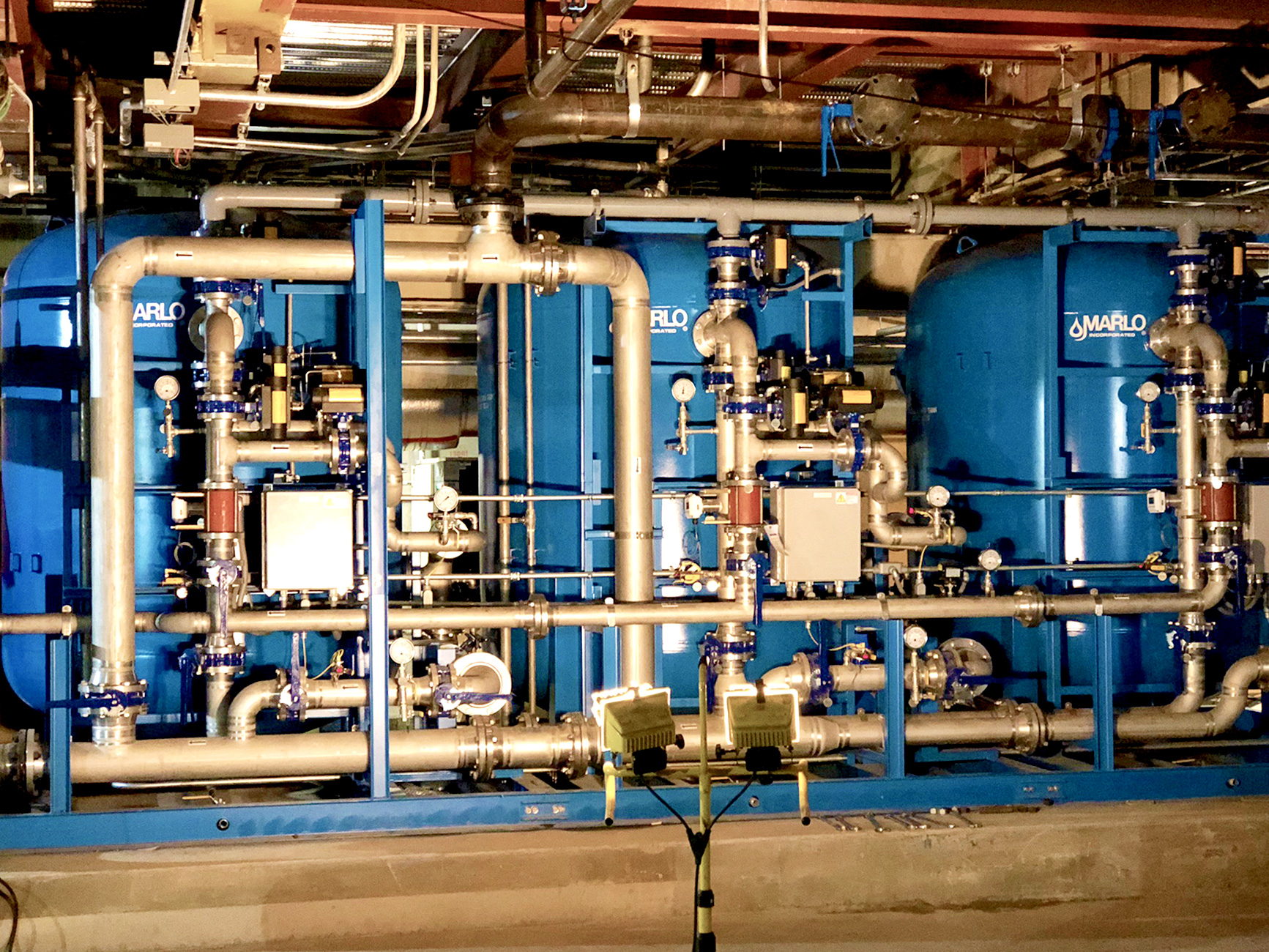 Industrial Grade Triplex Water Softener System Startup MARLO
